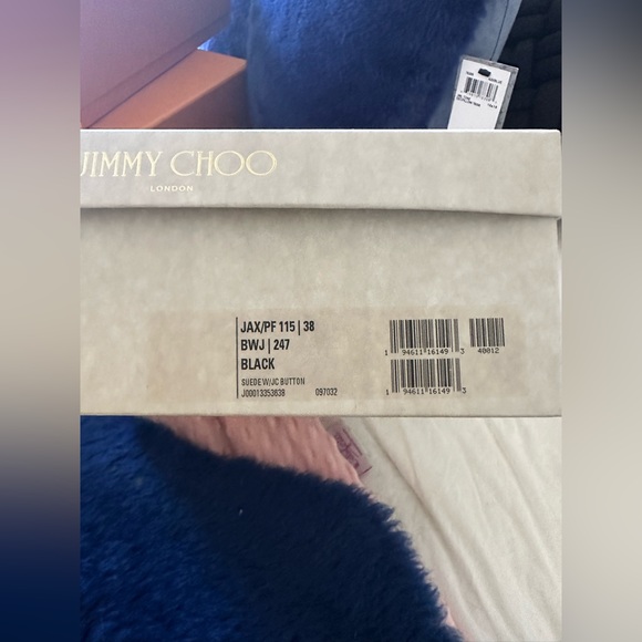 Jimmy Choo Women's Black Jax 115 Suede Platform Sandals 38 - Picture 8 of 8